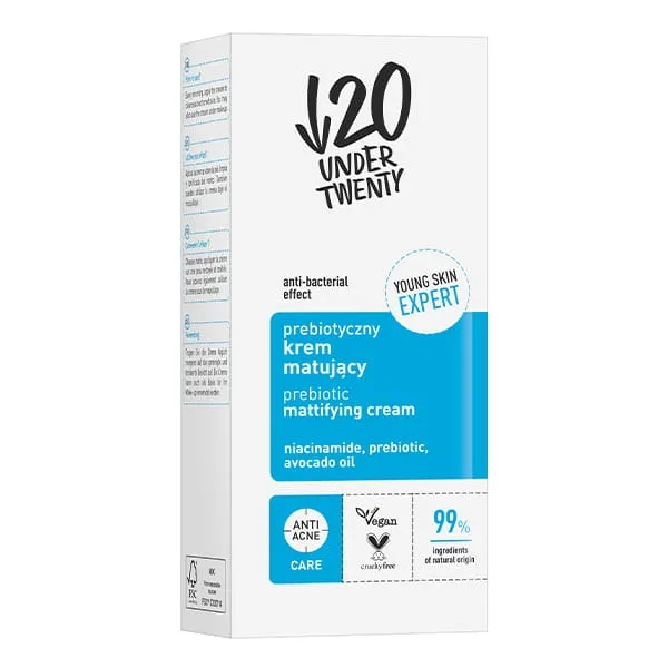 کرم مرطوب کننده مات کننده آندر توئنتی حاوی نیاسینامید پروبیوتیک