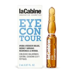 ویال کانتور کافئین دور چشم لاکابین ضد پف ضد چروک پپتاید هیالورونیک اسید یک ویال