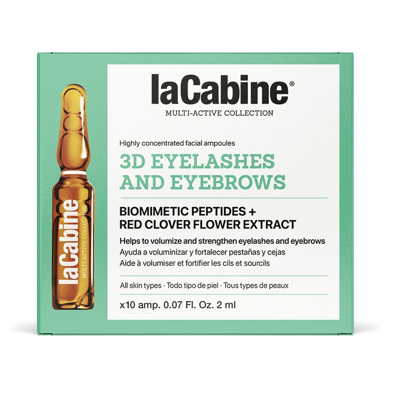 ویال تقویت مژه ابرو لاکابین رشد حجم و استحکام مژه ها و ابروها La Cabine 3D Eyelashes and Eyebrows کد3119