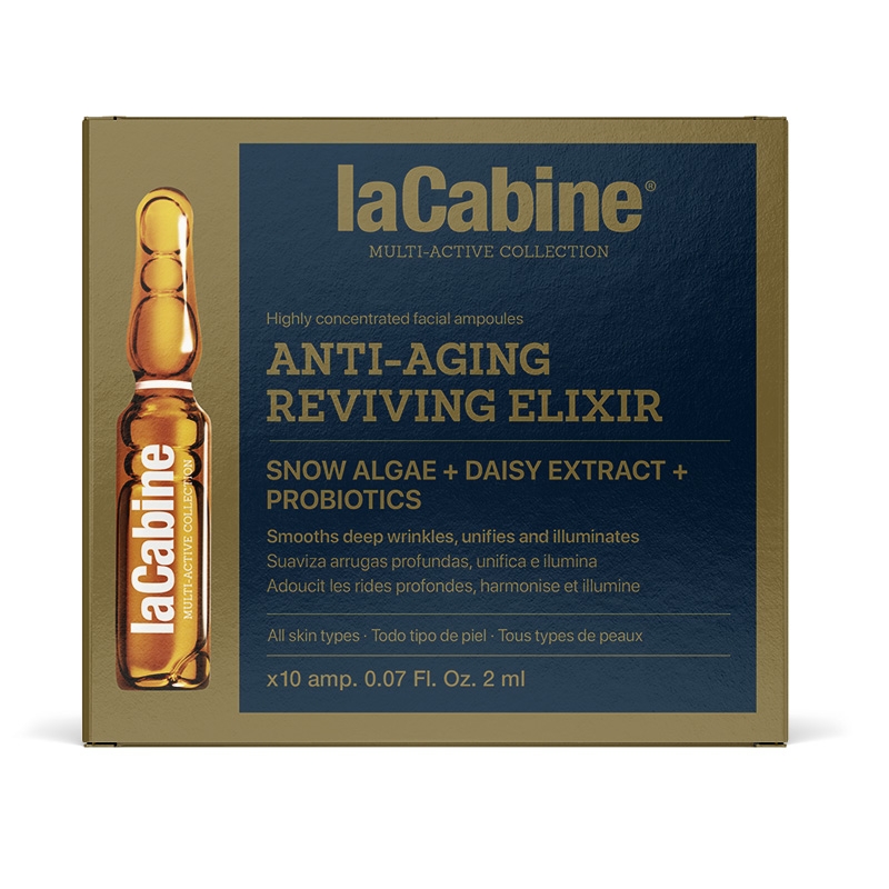 ویال ضد چروک تیرگی لاکابین کد 3218 Anti-aging Reviving Elixir Ampoules