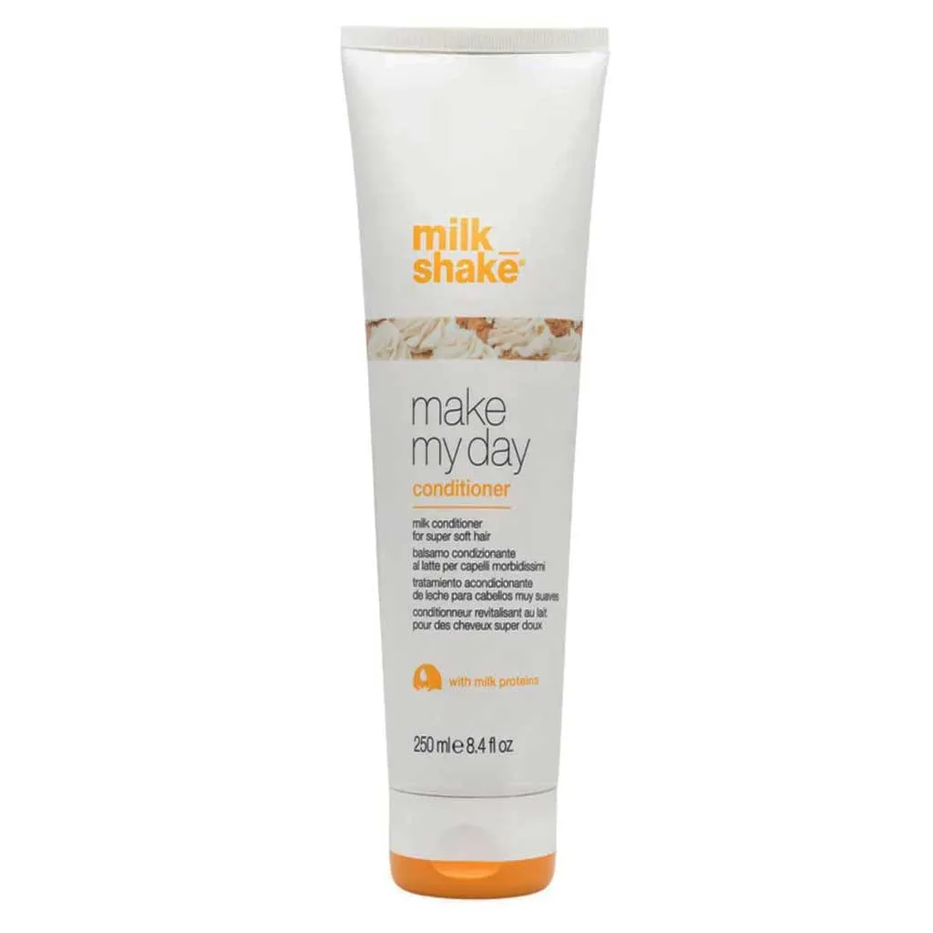 نرم کننده شیر مغذی میلک شیک آبرسان فوق قوی برای موهای خشک (Make My Day Milk Mask 250ml)