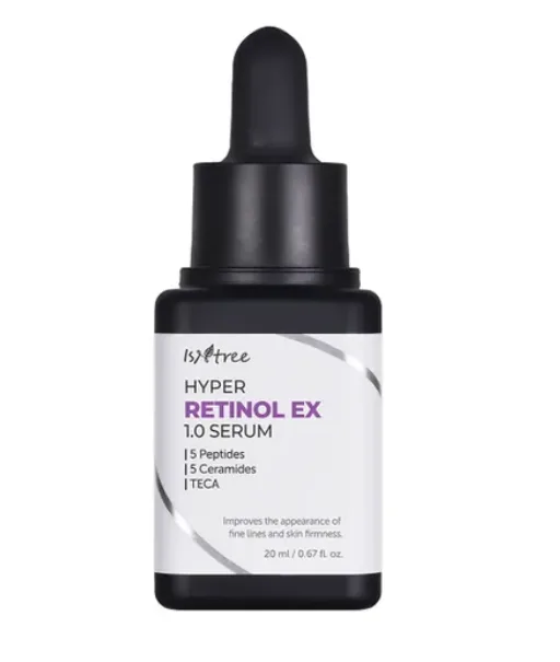 هایپر سرم رتینول 0.1 ایزنتری کره جنوبی غنی با پپتاید و سرامید ISNTREE Hyper Retinol EX 1.0 Serum