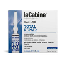 آمپول مو لاکابین ترمیم اساسی موهای آسیب دیده نرم و تغذیه کننده کد9982 La Cabine flash HAIR Total Repair 75ml (2)