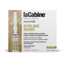 آمپول مو لاکابین درخشان کننده و نرم کننده انواع مو با روغن آرگان و جوجوبا کد9999 La Cabine flash HAIR Sublime shine 7*5ml