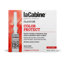 آمپول مو لاکابین محافظ قوی رنگ مو و دلکره آبرسانی عمیق نرم و درخشان کننده کد9920 La Cabine flash HAIR Ampollas Color Protect 7*5ml