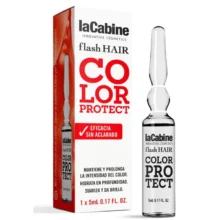 آمپول مو لاکابین محافظ قوی رنگ مو و دلکره آبرسانی عمیق نرم و درخشان کننده (یک ویال) La Cabine flash HAIR Ampollas Color Protect کد9920