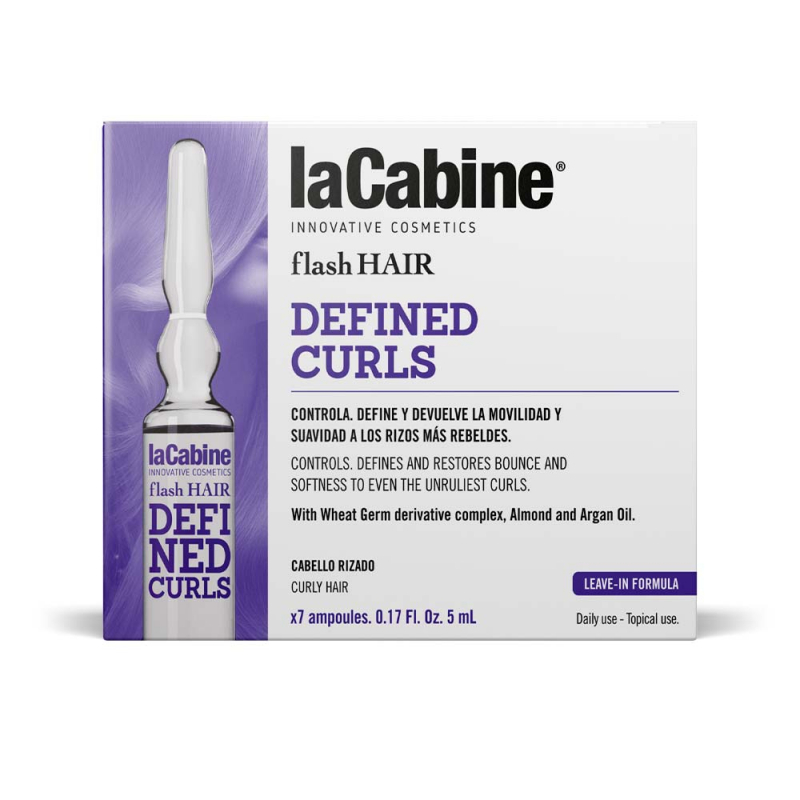 ویال موی فر لاکابین احیا ضد موخوره کنترل وز فرها کد9951 La Cabine flash HAIR Defined Curls 7*5ml