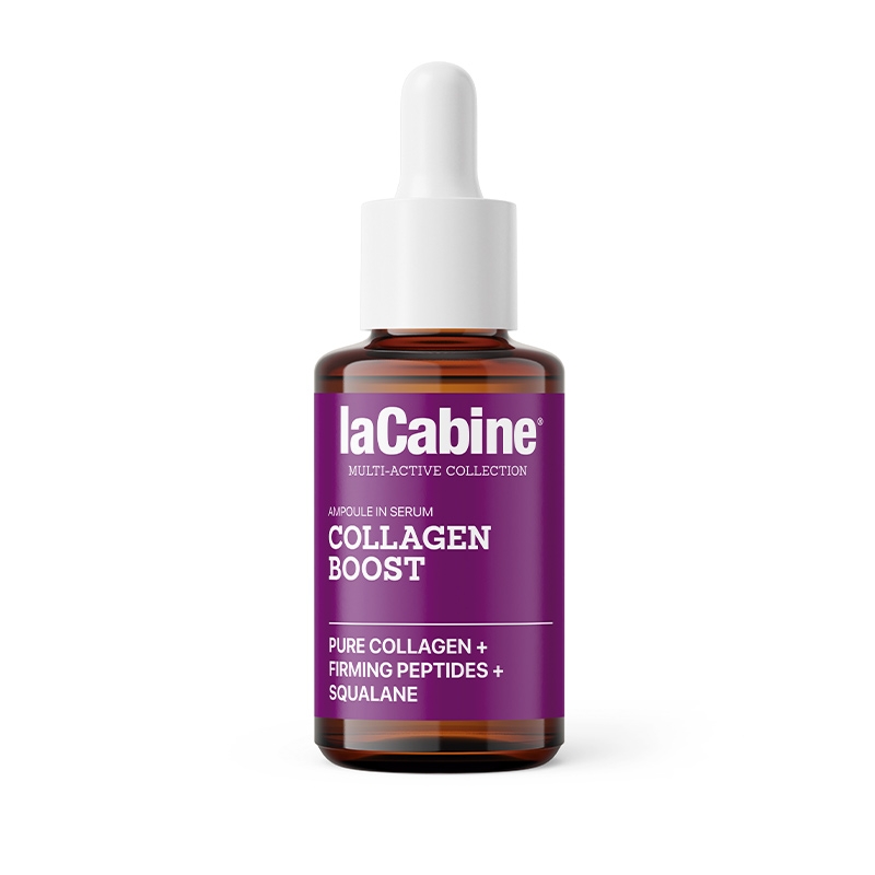 سرم کلاژن ساز لاکابین استحکام و سفتی پوست تولید طبیعی کلاژن و الاستین La Cabine Collagen Boost serum کد0100