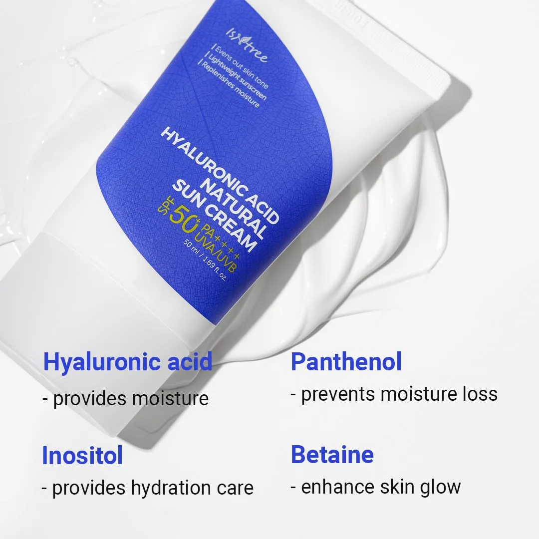 ضد آفتاب کرمی ایزنتری SPF50+ آبرسان حاوی هیالورونیک اسید ++++PA کد4464
