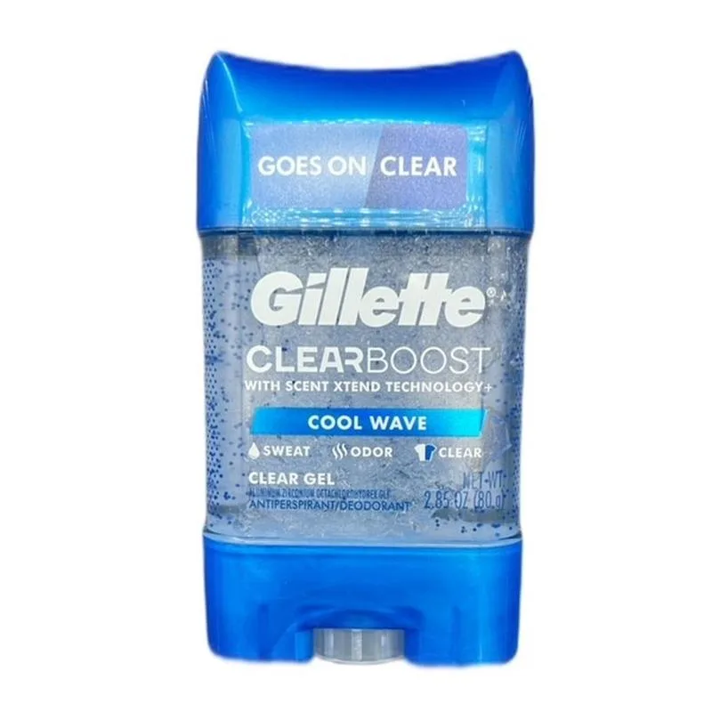 مام ژلی ژیلت دانه دار کول ویو بدون رد رسفیدی GILLETTE CLEAR BOOST GEL COOL WAVE کد582