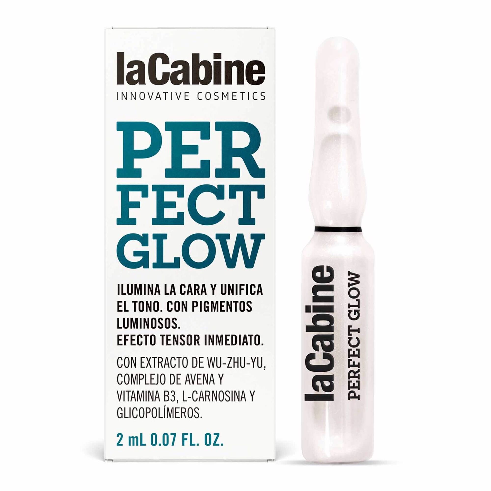 ویال صورت روشن کننده لاکابین آبرسان و تثبیت رنگدانه عای پوست La Cabine PERFECT GLOW کد4437 (یک ویال)