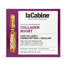 ویال صورت کلاژن ساز لاکابین استحکام و سفتی پوست تولید طبیعی کلاژن و الاستین La Cabine Collagen Boost کد4468
