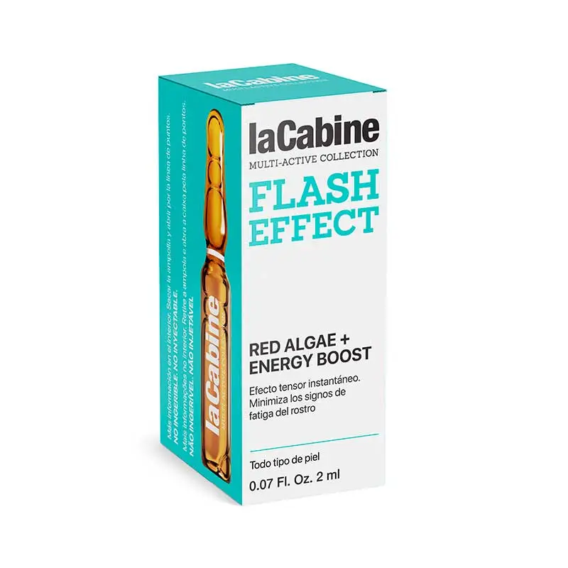 ویال لیفت کننده فوق قوی لاکابین حاوی جلبک قرمز مناسب پوست افتاده و شل شده LA CABINE Flash Effect کد9912 (یک ویال)