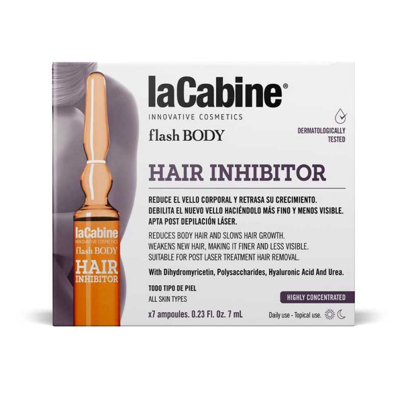 ویال بدن رفع کننده موهای زائد بدن لاکابین تضعیف کننده و از بین برنده ریشه مو 7 ویال کد 8862 Hair inhibitor