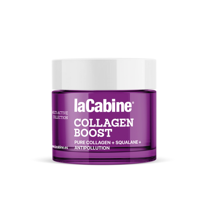 کرم صورت کلاژن ساز لاکابین استحکام و سفتی پوست تولید طبیعی کلاژن و الاستین کد7704 La Cabine Collagen Boost Face Cream 50ml