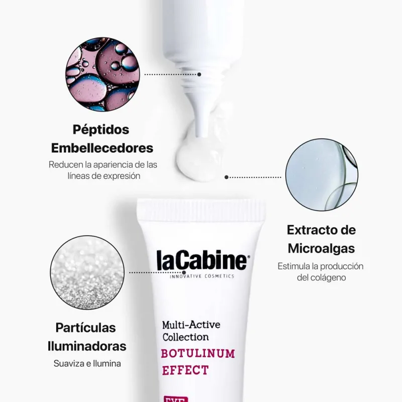 کرم دور چشم ژلی بوتولینوم لاکابین صاف کننده چروک عمیق با فیتوتنسور EYE GEL CREAM Botulinum effect کد6226