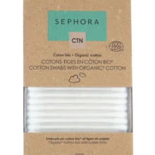 گوش پاک کن سفورا اورجینال 200عددی Sephora Collection Organic Cotton Swabs