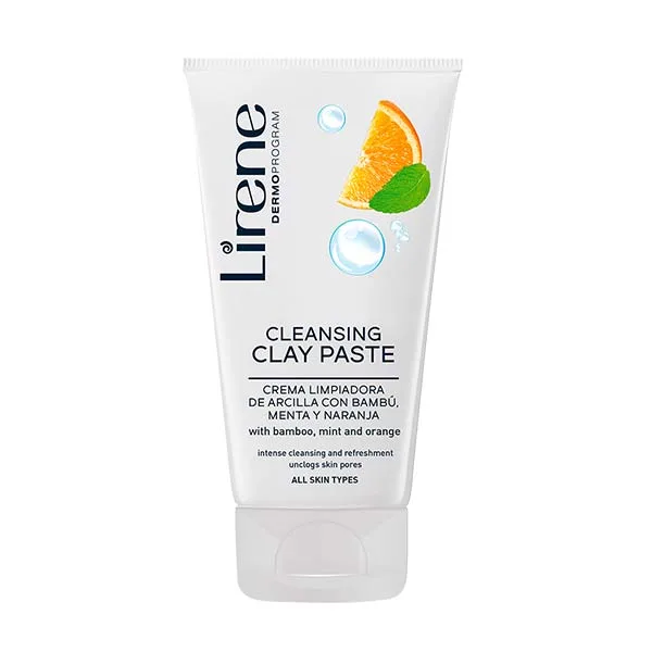 شوینده خمیری لیرن پاکسازی منافذ کنترل چربی و جوش پوست کد 3817 LIRENE CLEANSING CLAY PASTE