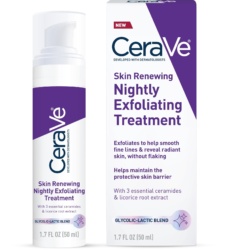 سرم شب درمانی سراوی ترمیم بازسازی کننده و ضد چروک انواع پوست CeraVe Skin Renewing Nightly Exfoliating (کد6810)