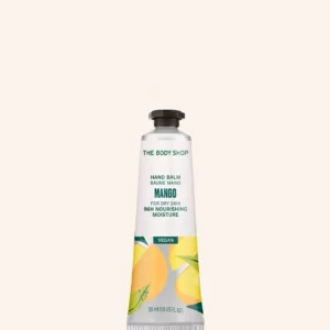 کرم دست انبه رنگ زرد پررنگ بادی شاپ مناسب دست های خیلی خشک جدا شده از گیفت ست MANGO hand balm