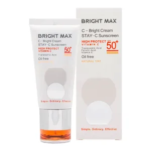 کرم ضد آفتاب برایت مکس حاوی ویتامین سی رنگ طبیعی
