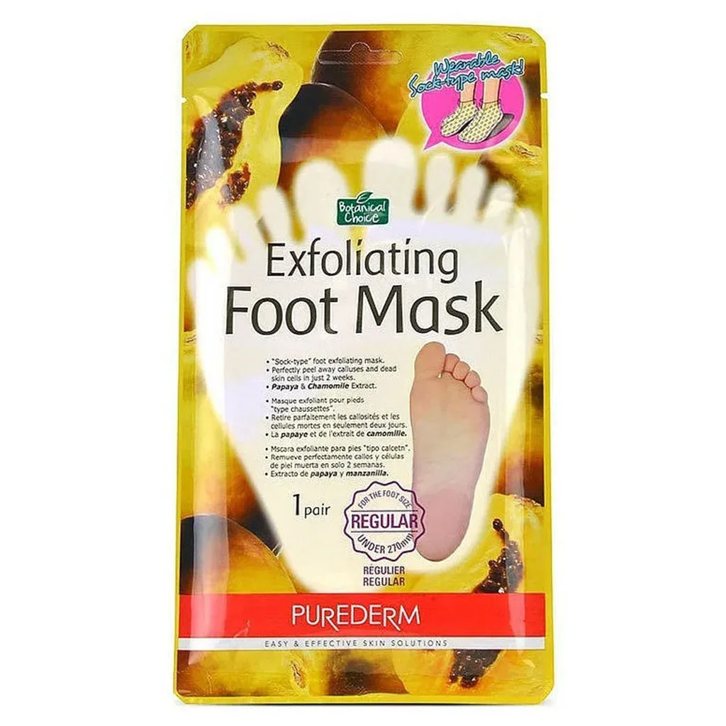 ماسک پا پیوردرم لایه بردار پوست کف پا و نرم کننده Purederm Exfoliating Foot Mask