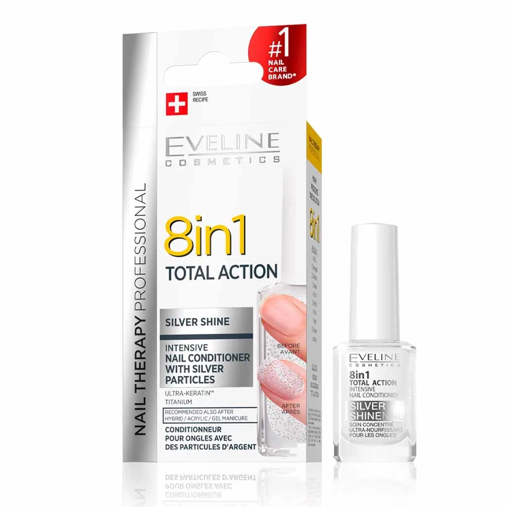 لاک ناخن 8 در 1 تقویت کننده شاین نقره ای اولاین لاک ناخن 8 در 1 تقویت کننده شاین نقره ای اولاین