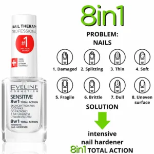 لاک ناخن 8 در 1 تقویت کننده شاین نقره ای اولاین