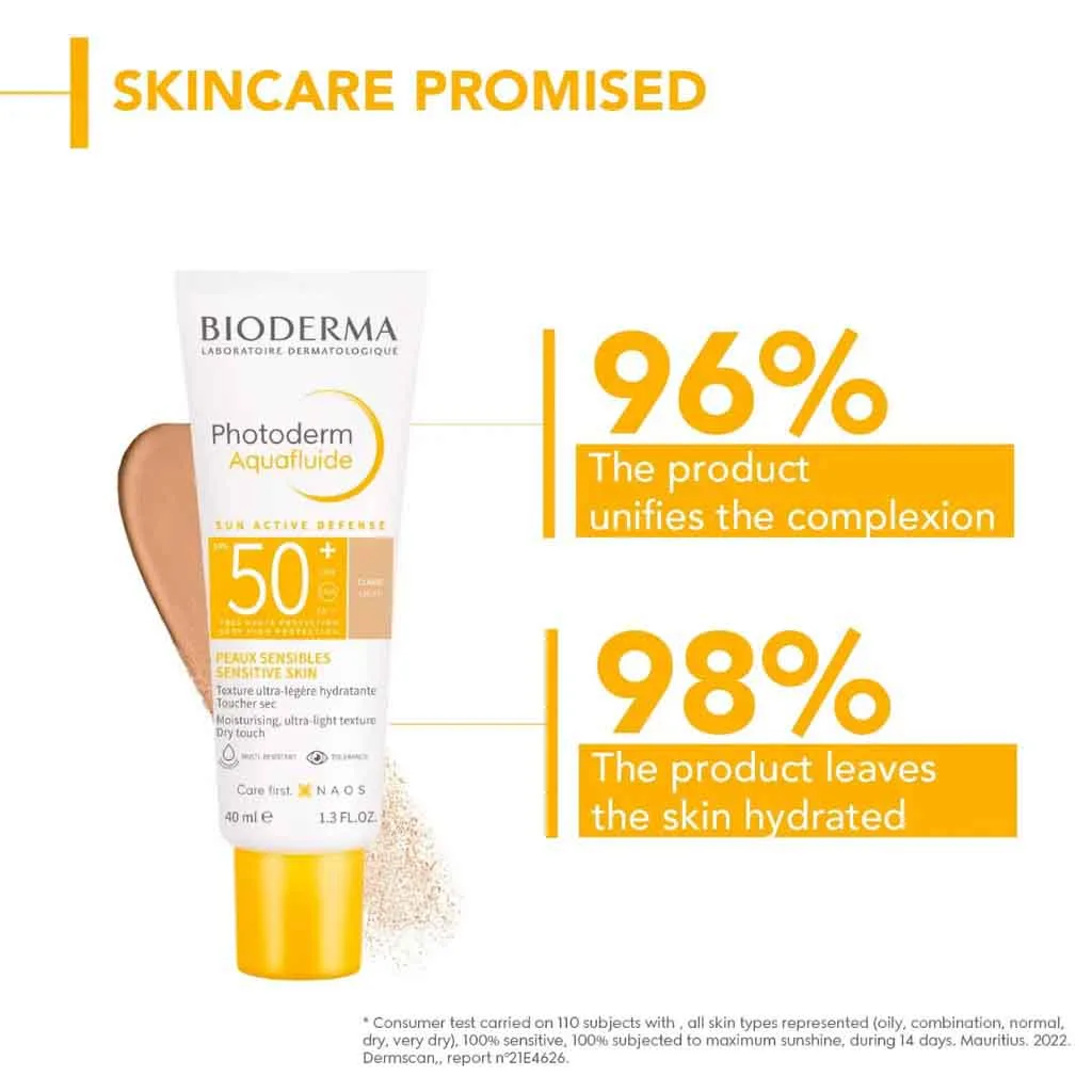 ضدآفتاب آکوا فلوئید بایودرما رنگی فوتودرم انواع پوست