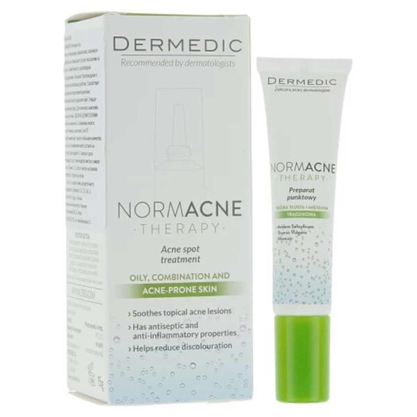 ضد جوش فوری درمدیک پوست مختلط تا چربDermedic-Normacne-Acne-Spot-Cream-15ml