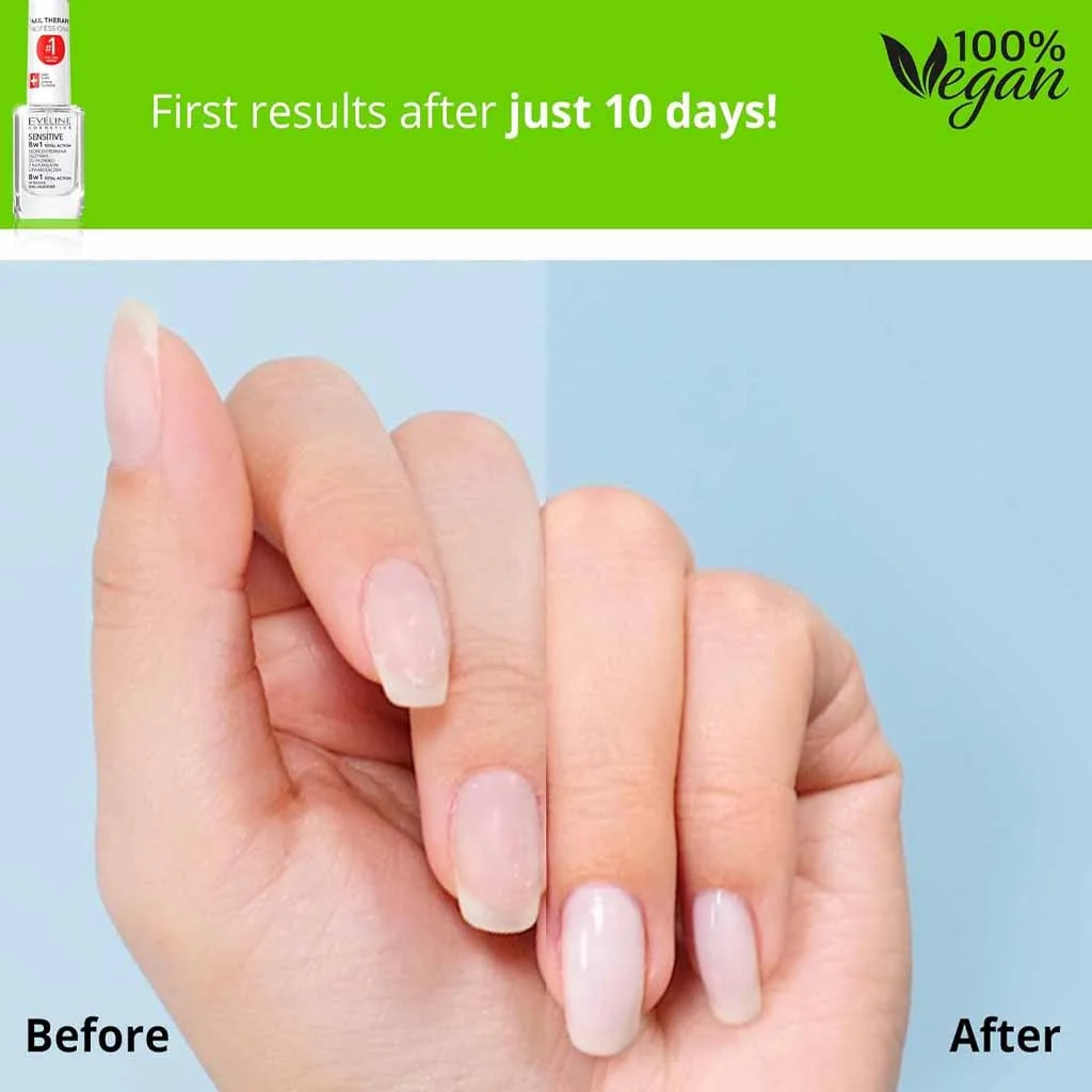 لاک تقویتی مخصوص ناخن های حساس 8 در 1 اولاین