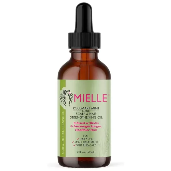 روغن رزماری و نعناع میله MIELLE ضد ریزش و درگان اسکالپ 59 میل