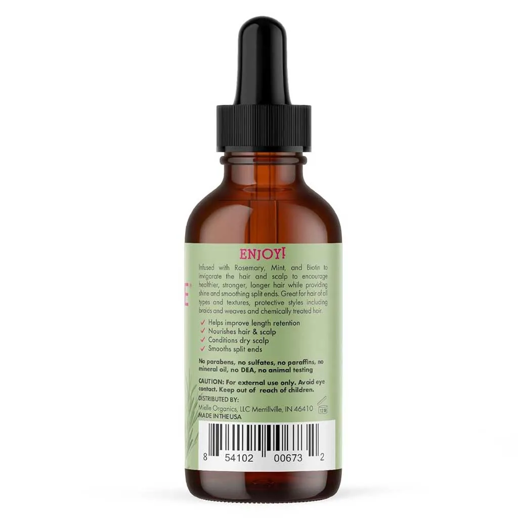 روغن رزماری و نعناع میله MIELLE ضد ریزش و درگان اسکالپ 59 میل