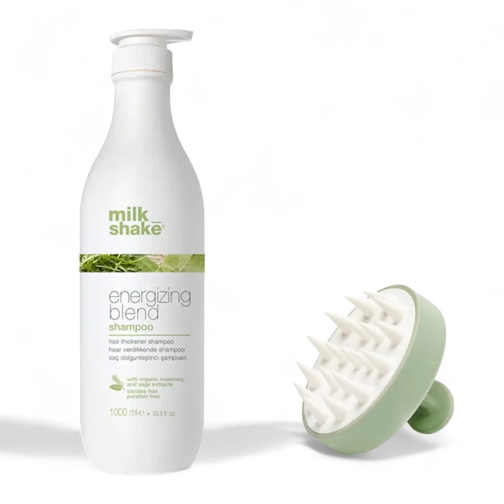 پک شامپو ضد ریزش 1000میلی میلک شیک + براش هدیه