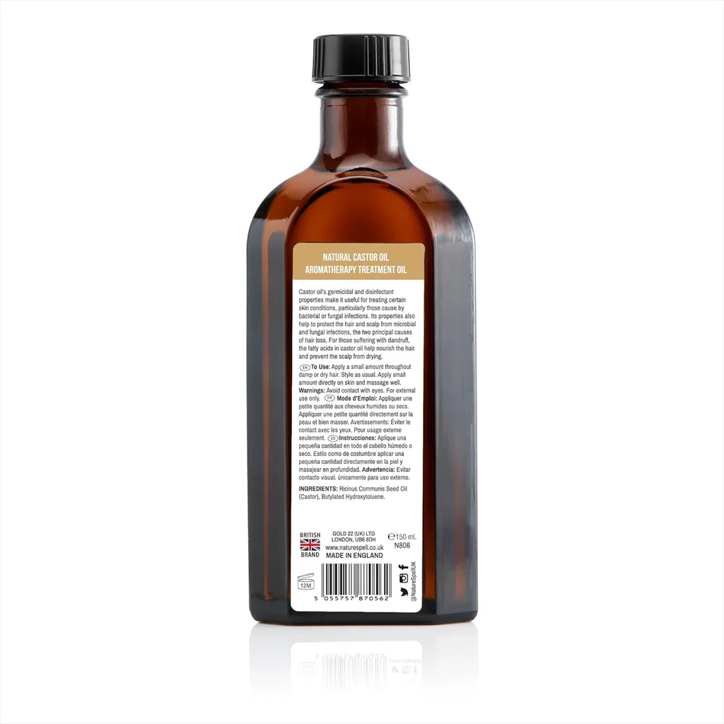 روغن درمانی کرچک نیچر اسپل مناسب مو و بدن