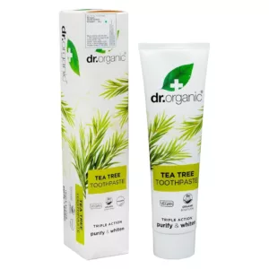 خمیر دندان سفید کننده و پاکسازی کننده دکتر ارگانیک حاوی تی تری  (درخت چای )