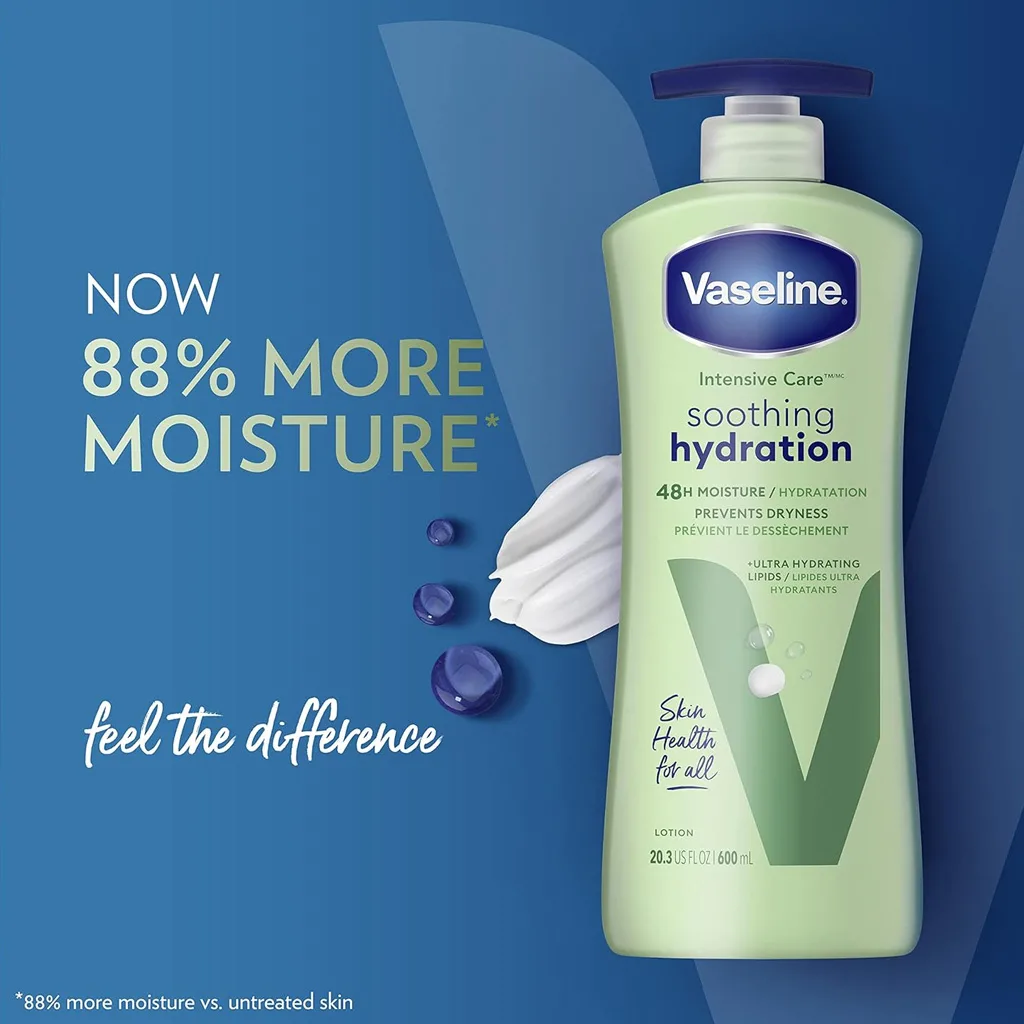 لوسیون بدن وازلین آبرسان و تسکین دهنده 600 میل