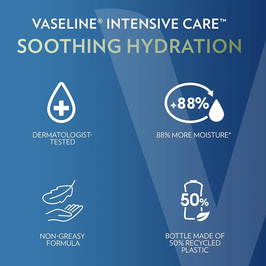 لوسیون بدن وازلین آبرسان و تسکین دهنده 600 میل