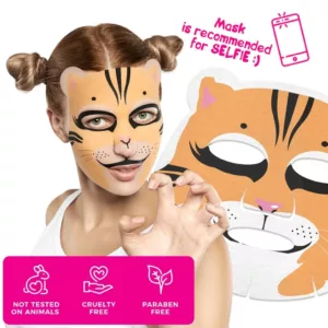 ماسک صورت ورقه ای روشن کننده سون دیز مدل wild tiger-r-r