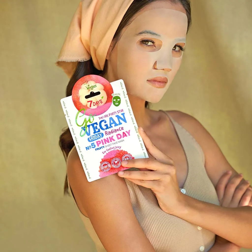 ماسک صورت ورقه ای روشن کننده سون دیز مدل Pink Day