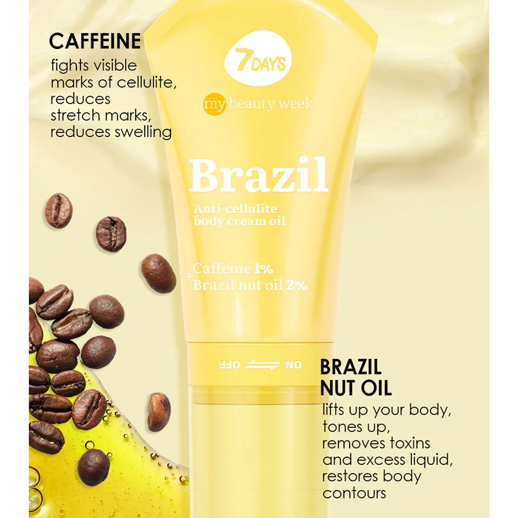 کرم روغنی بدن ضد سلولیت سون دیز همراه با ماساژور مدل brazil