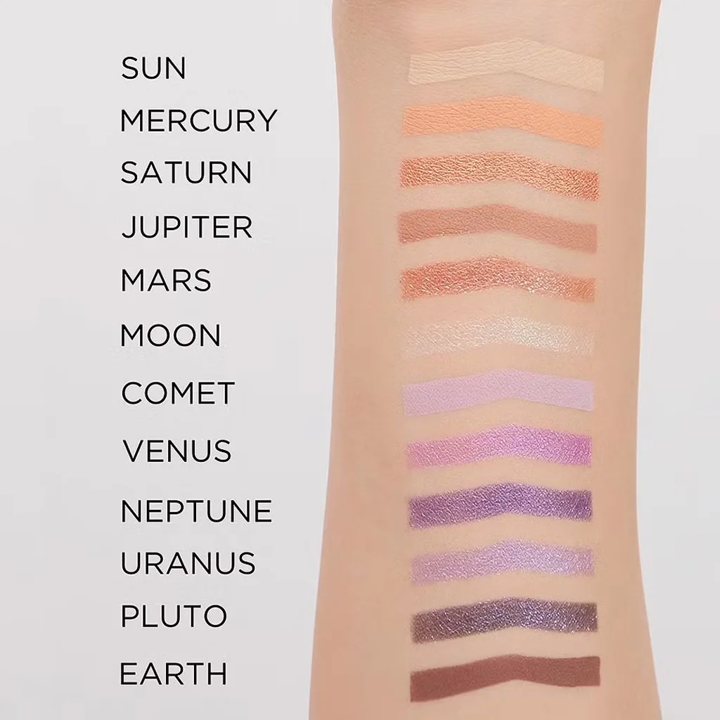 پالت سایه ۱۲ رنگ اولاین مدل mystic galaxy