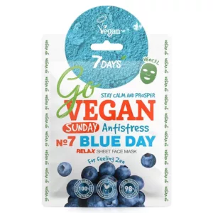 ماسک صورت ورقه ای وگان سون دیز ضد استرس مدل Blue Day