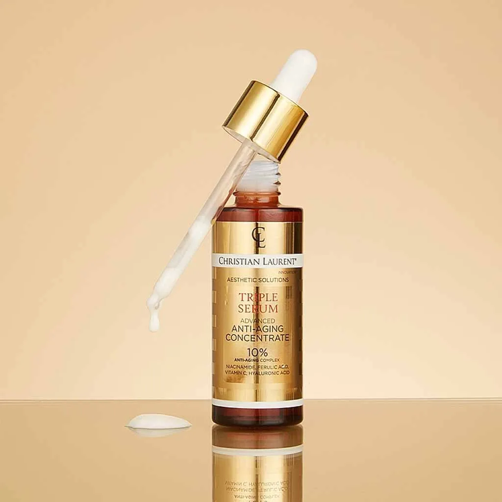 سرم 3 منظوره ضد چروک، روشن کننده و آبرسان کریستین لورنت