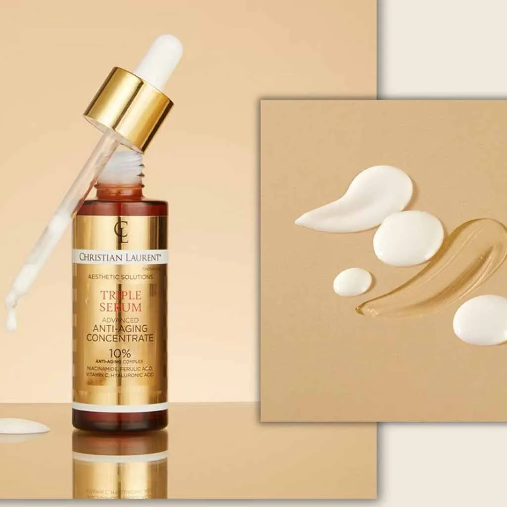 سرم 3 منظوره ضد چروک، روشن کننده و آبرسان کریستین لورنت