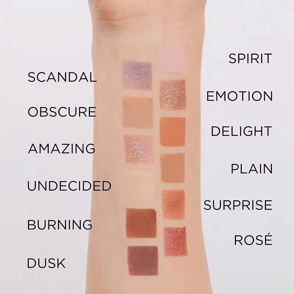 پالت ۱۲ رنگ نود اولاین nudes