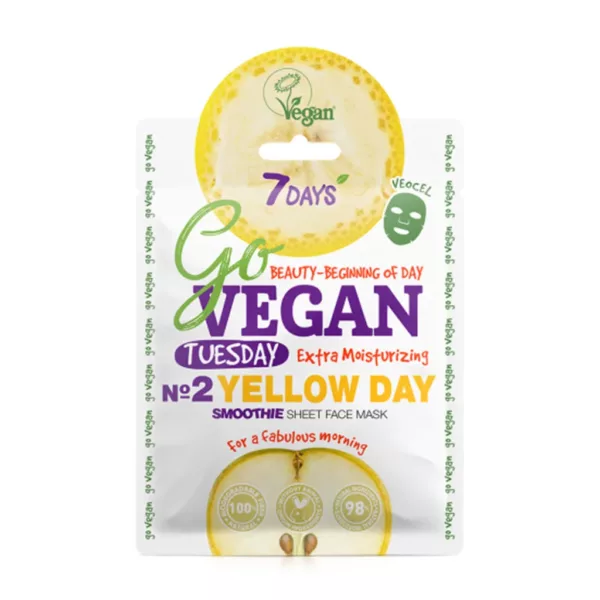 ماسک صورت ورقی مرطوب کننده قوی سون دیز مدل yellow day
