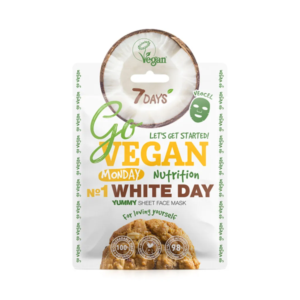 ماسک،صورت ورقی تغذیه کننده سون دیز مدل white day