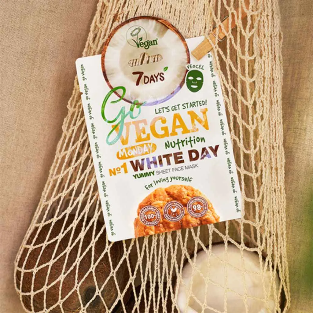 ماسک،صورت ورقی تغذیه کننده سون دیز مدل white day