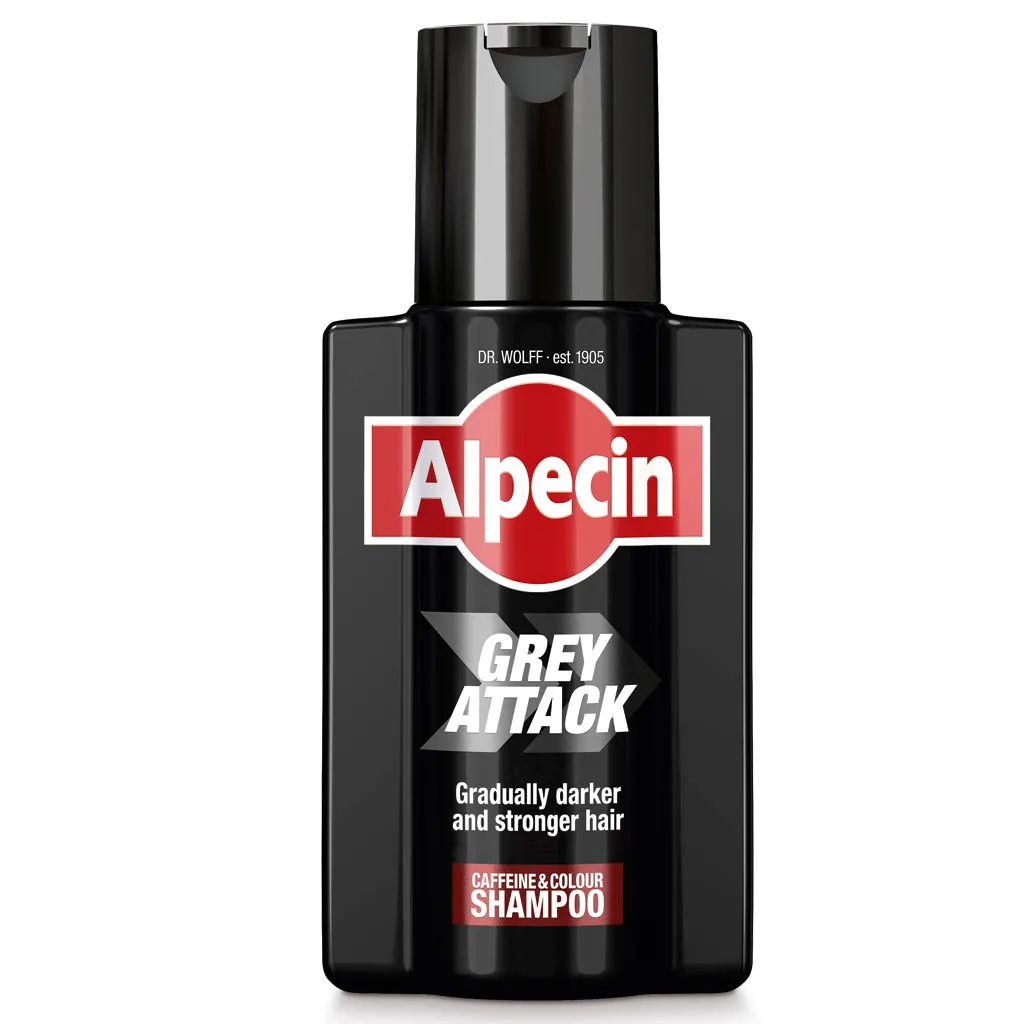 شامپو رنگی ضد ریزش گری اتک آلپسین